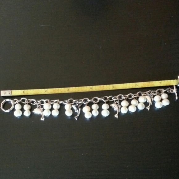 NWOT- AUTHENTIC PEARL CHARM BRACELET - Picture 4 of 4